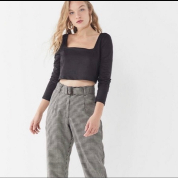 Urban Outfitters Sadie Suede Crop Top Size L - Picture 4 of 6
